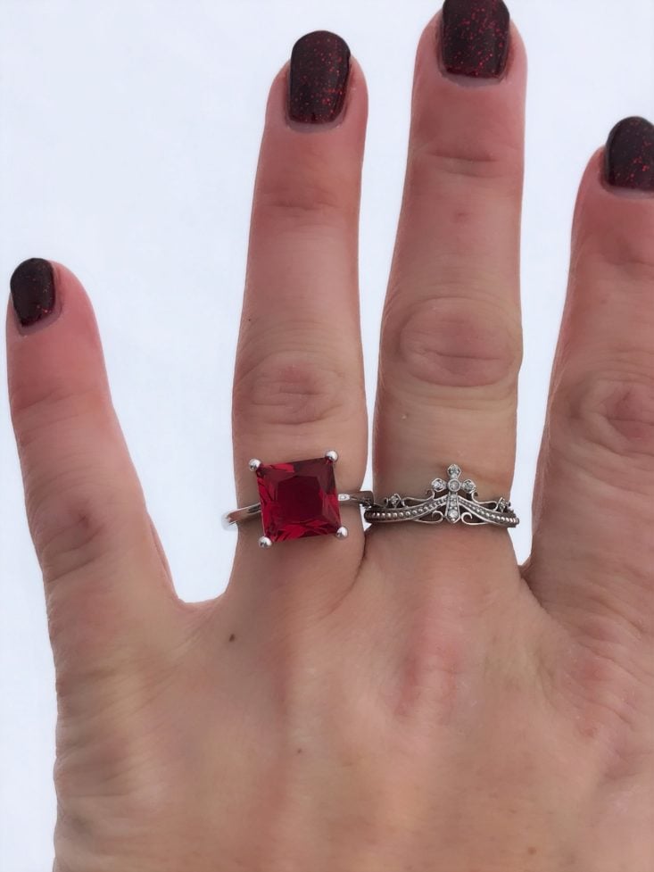 Jewelry Subscription January 2019 - Ring On Hand Closeup