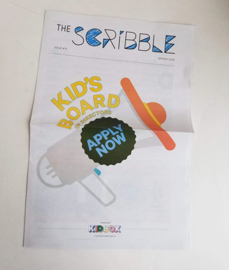 Kidbox boy spring 2019 newspaper 1