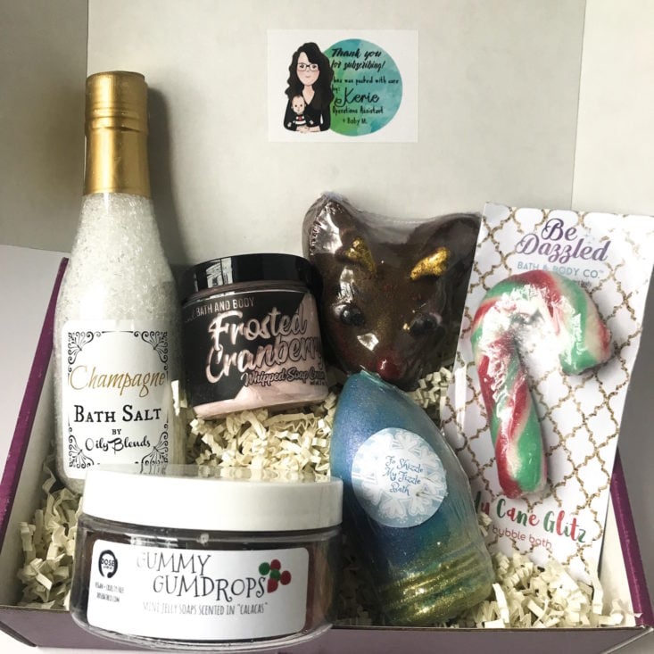 Lavish Bath Box December 2018 - All Contents