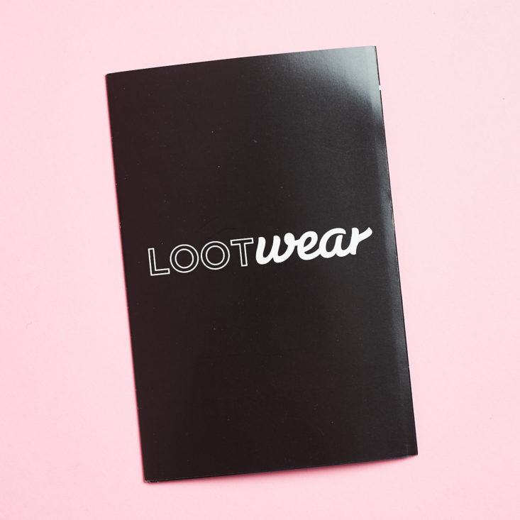 Loot Wear Socks booklet