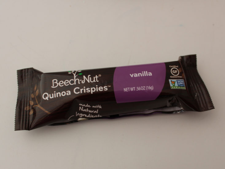 Love With Food Box January 2019 - Beechnut Vanilla Quinoa Crispies Top