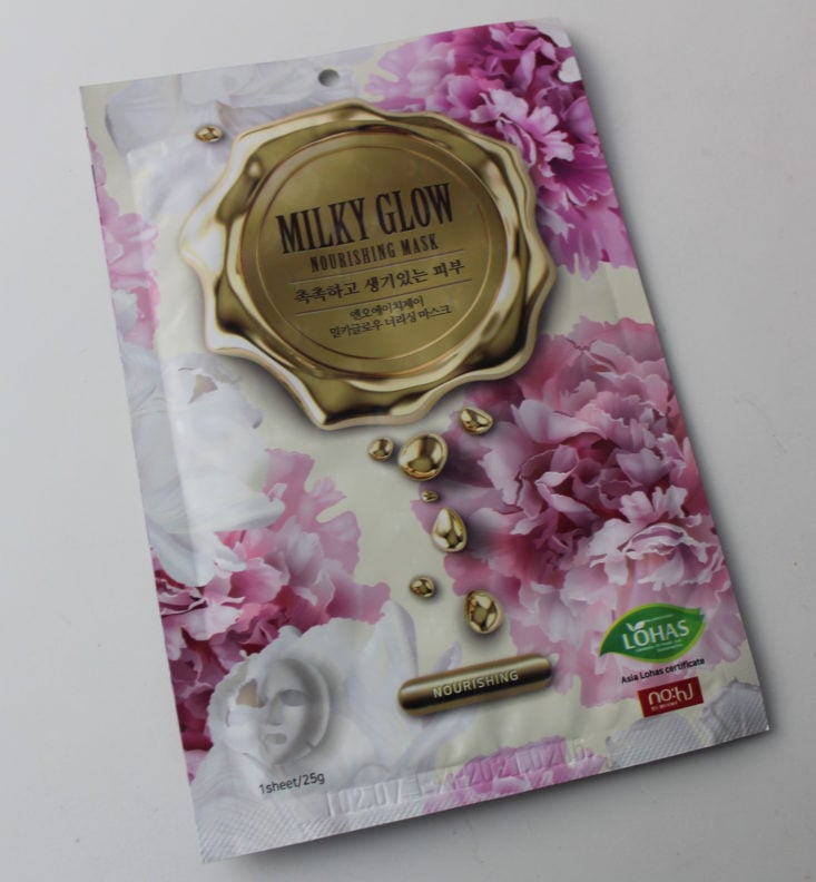 Mask Maven December 2018 - NOHJ Milky Glow Nourishing Mask Front Top