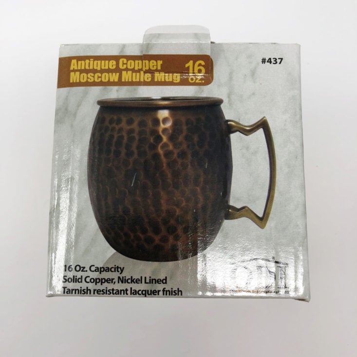Monthly Mystery Box Of Awesome Review December 2018 - Antique Copper Moscow Mule Mug Front