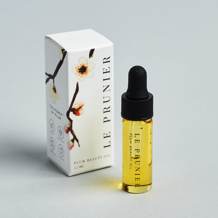 Petit Vour January 2019 plum oil with box