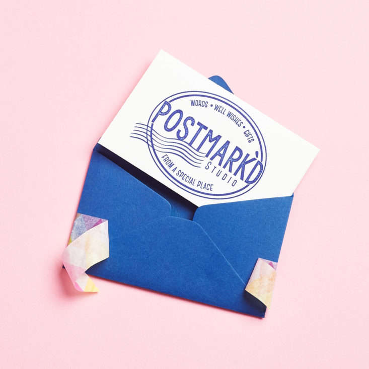 Postmarkd Studio January 2019 little envelope