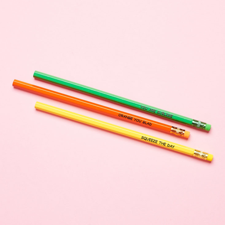 Postmarkd Studio January 2019 pencil trio
