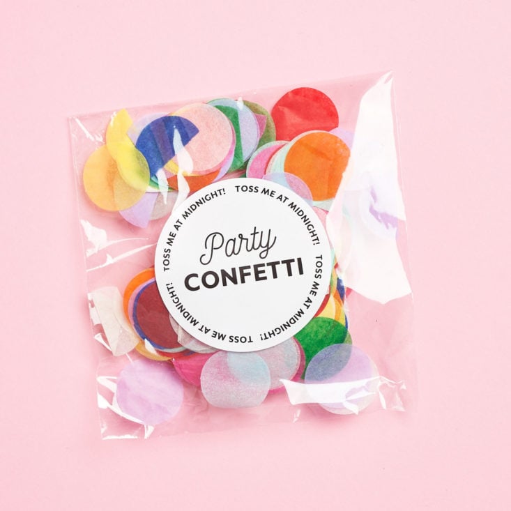 Quirky Crate party confetti package