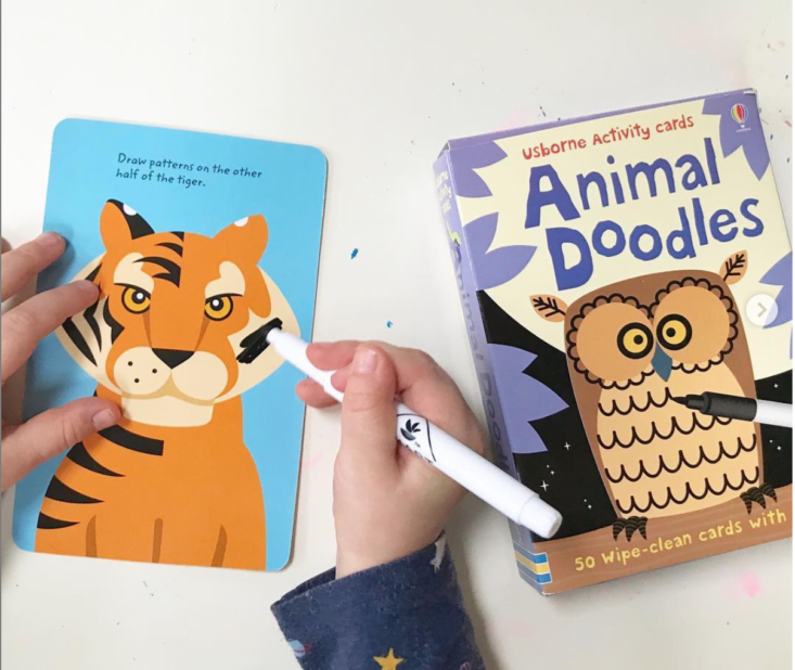 sensory theraplay box Animal Doodle cards