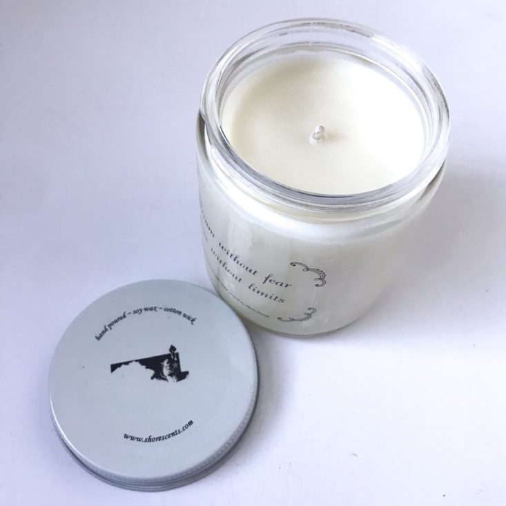 Shore Scents January 2019 - Deep Creek Lavender Candle Open Top