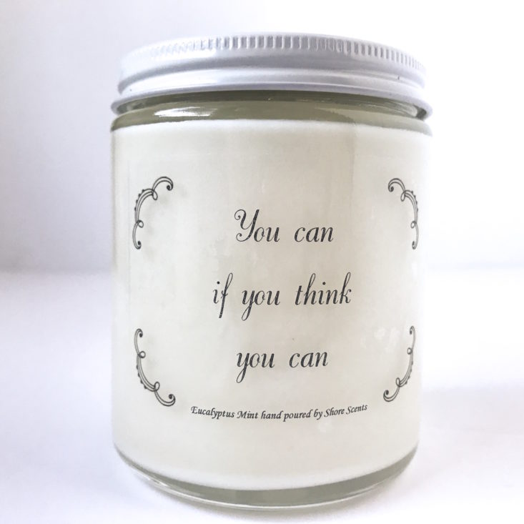 Shore Scents January 2019 - Eucalyptus Mint Candle Front