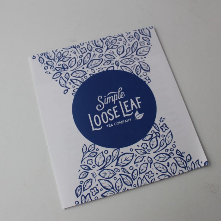 Simple Loose Leaf January 2019 - Simple Loose Leaf Booklet Close Front Top