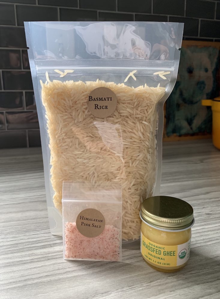 Takeout Kit Meal Subscription Box Review January 2019 - Preparing the Ingredients 1 Front