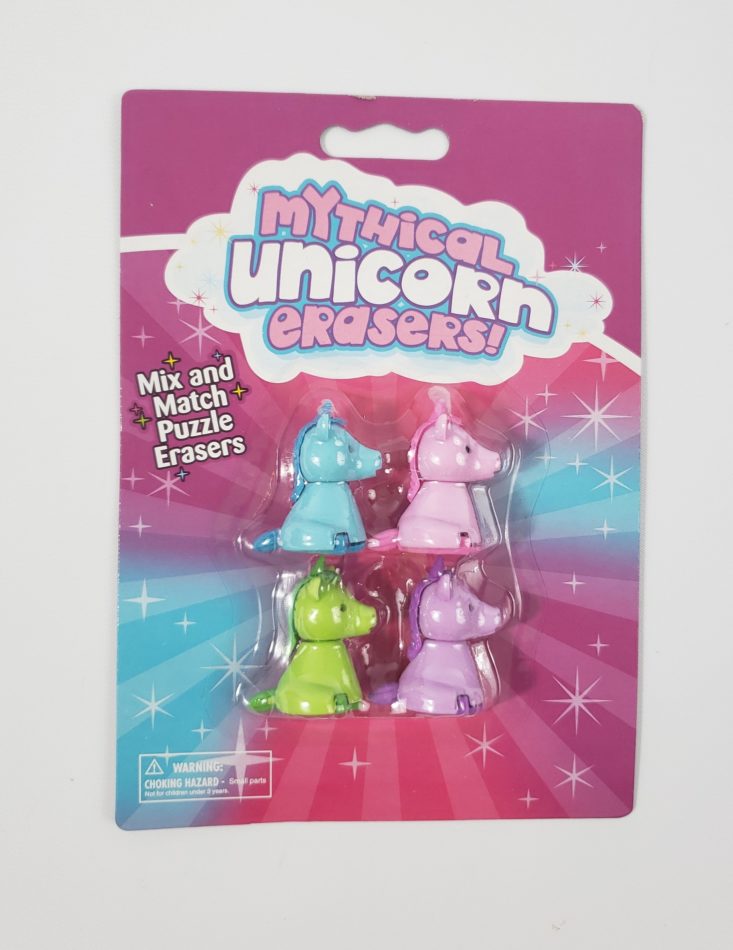 Unicorn Dream Box January 2019 - Mythical Unicorn Erasers 1