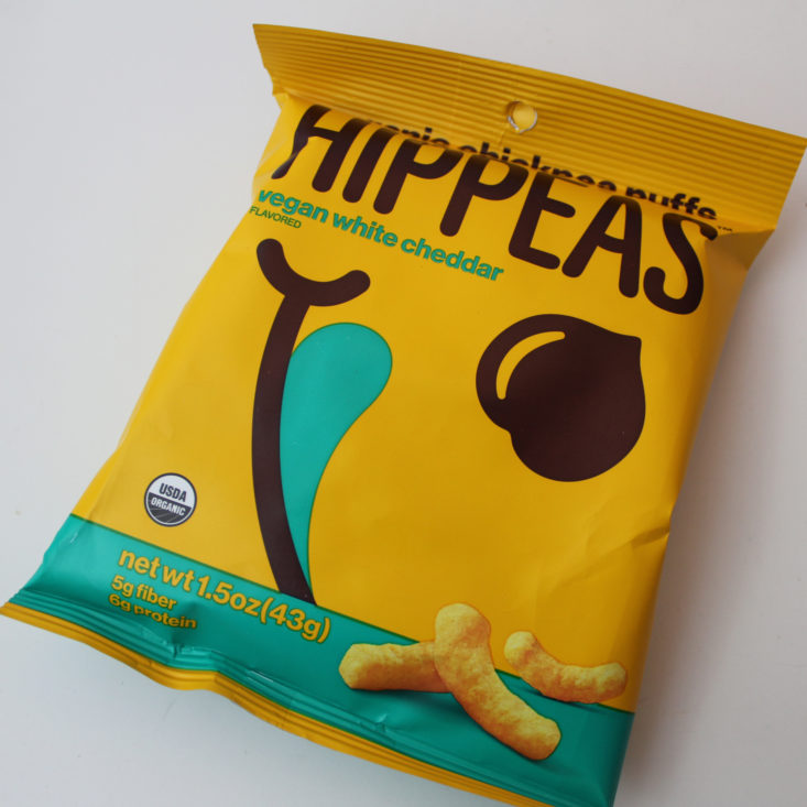 Vegan Cuts Snack January 2019 - Hippeas Packet Front