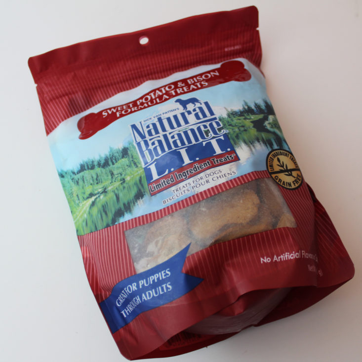 Vet Pet Box Dog January 2019 - Natural Balance Limited Ingredient Treats With Sweet Potato And Bison Packed Top