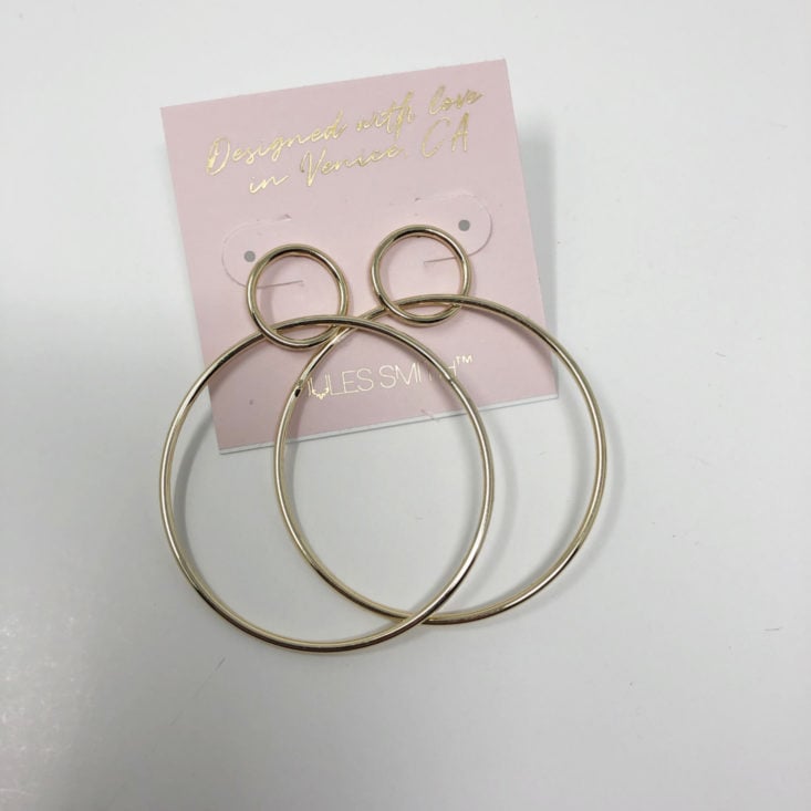 VineOh! Review Winter 2019 - Jules Smith Circle Hoop Earrings Front Top