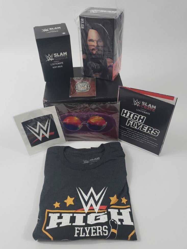 WWE Slam Crate by Loot Crate December 2018 - All Contents Front
