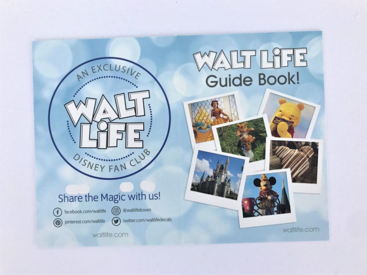 Walt Life Surprise December 2018 - Guide Box Front