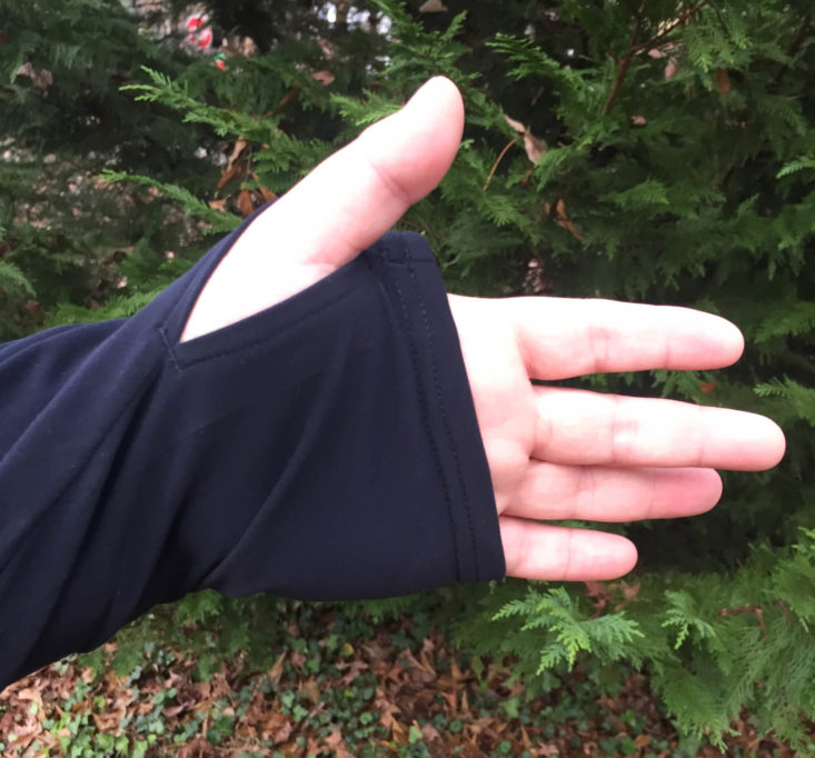 Wantable Fitness Edit Subscription Review December 2018 - Integral Jacket by Shape Active On Cuff Closer
