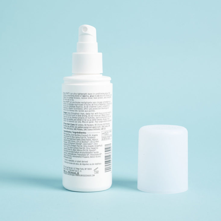 Birchbox Limited Edition Clean Beauty Box milk spray info