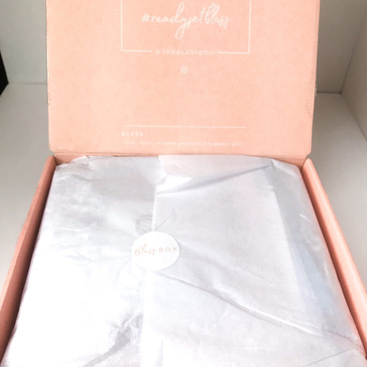 Bless Box January 2019 - Open Box 1