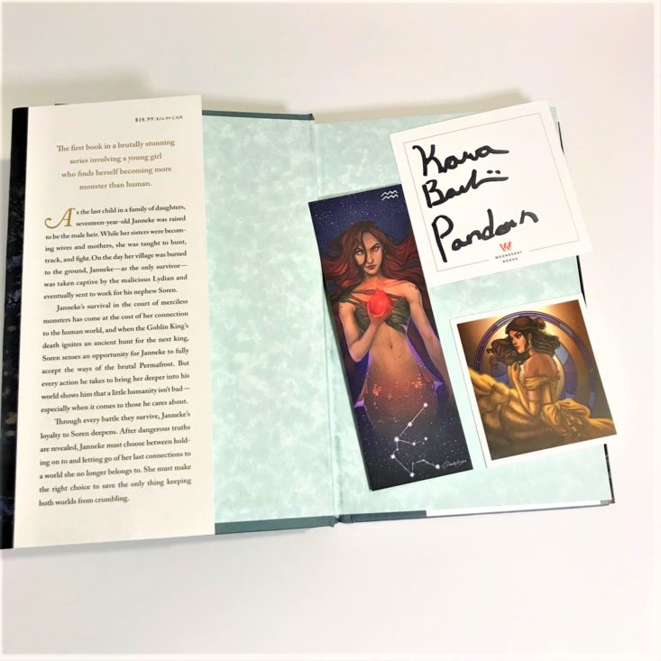 Bookish Box January 2019 - Belle Sticker and Special Edition Horoscope Bookmark Top