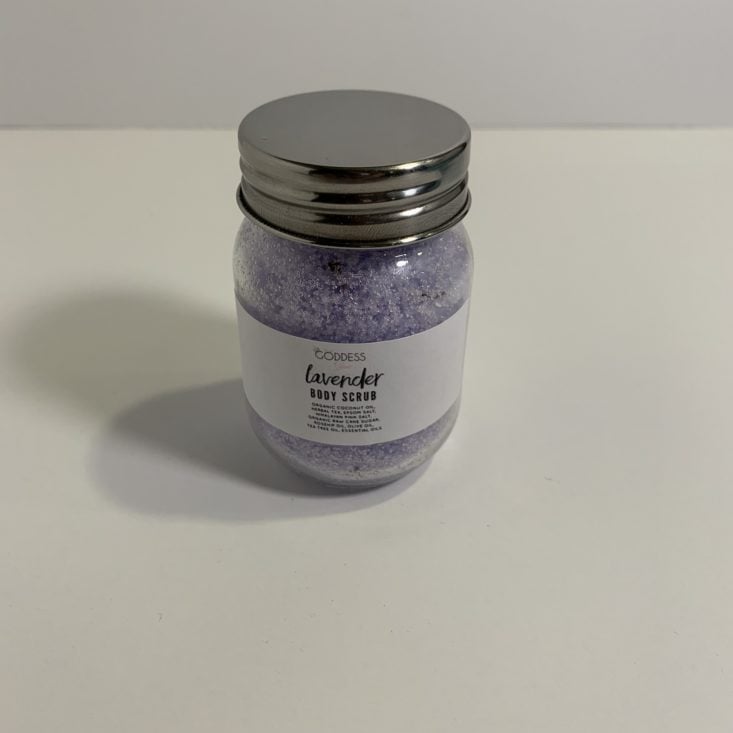 CandleLit February 2019 - Your Goddess Glow Lavender Body Scrub Front
