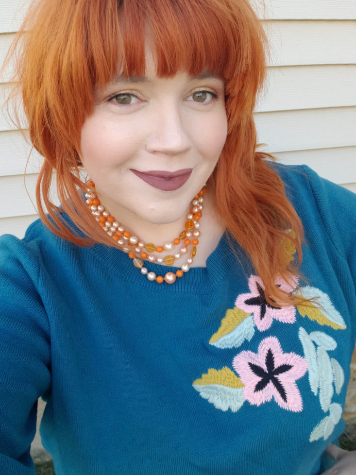 Crazy Hot Clothes Vintage Accessory November 2018 Subscription Box - Creamsicle Beaded Necklace 3