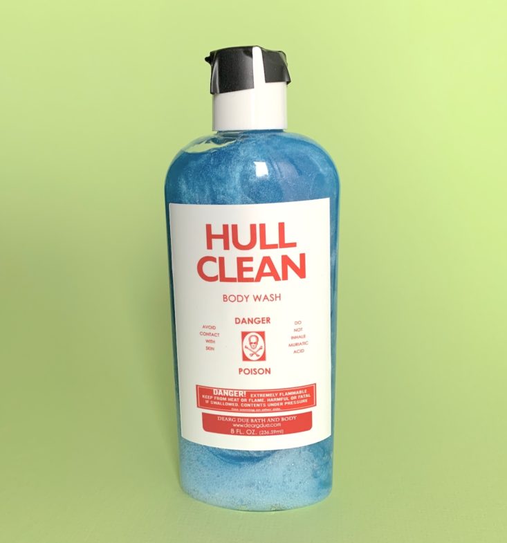 Cult Pop Box January 2019- “Hull Clean” Body Wash 1 Front