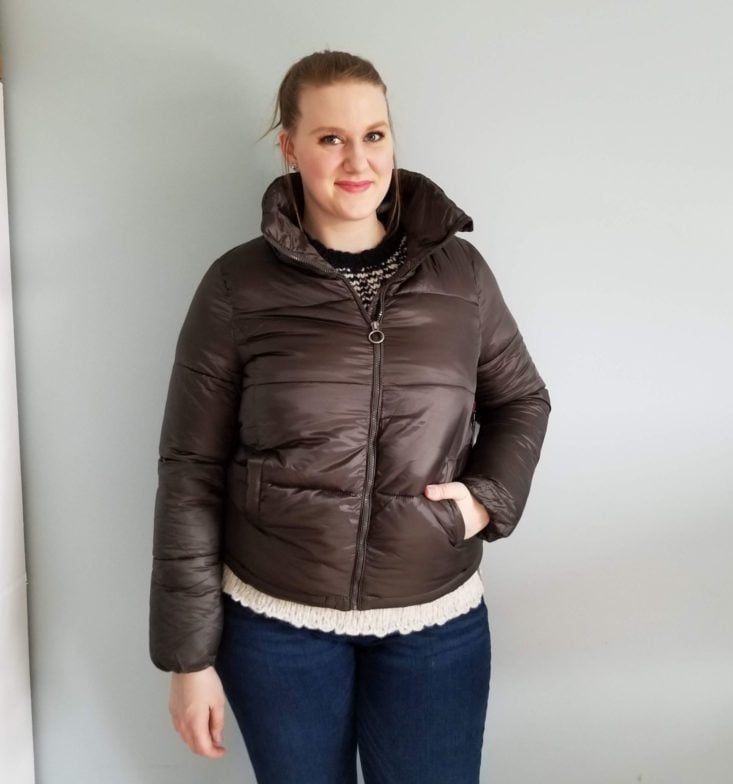 Daily Look Elite February 2019 puffy coat front