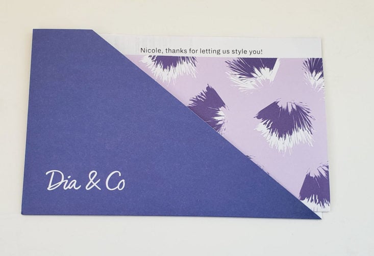 Dia and Co December 2018 - Envelope Front