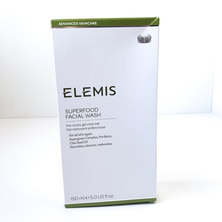 FeelUnique The Vegan Beauty Edit Review February 2019 - Elemis Superfood Facial Wash Boxed Front