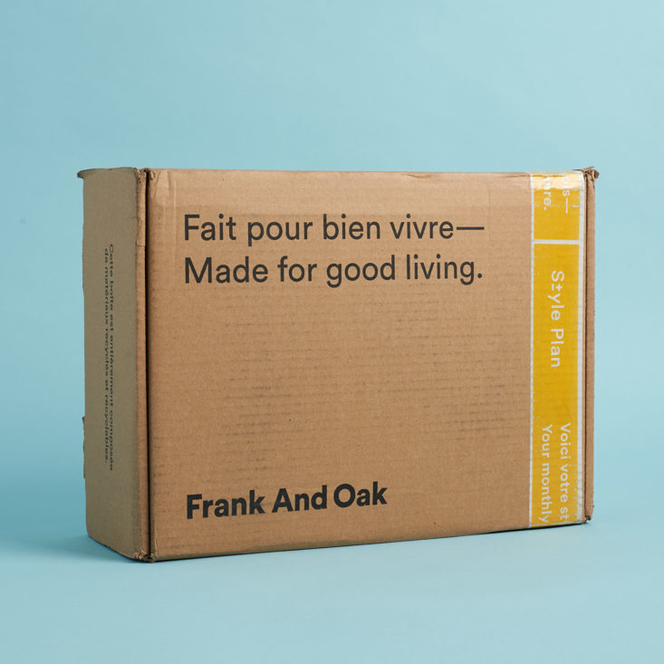 Frank and Oak unboxing and review