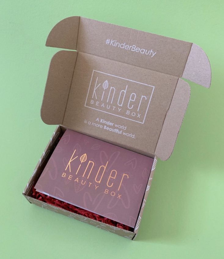 Kinder Beauty Box Natural Beauty Subscription Box February 2019 - OpenBox