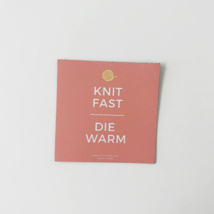 Knit-Wise Yarn Subscription Box Review - January 2019 - Magnet