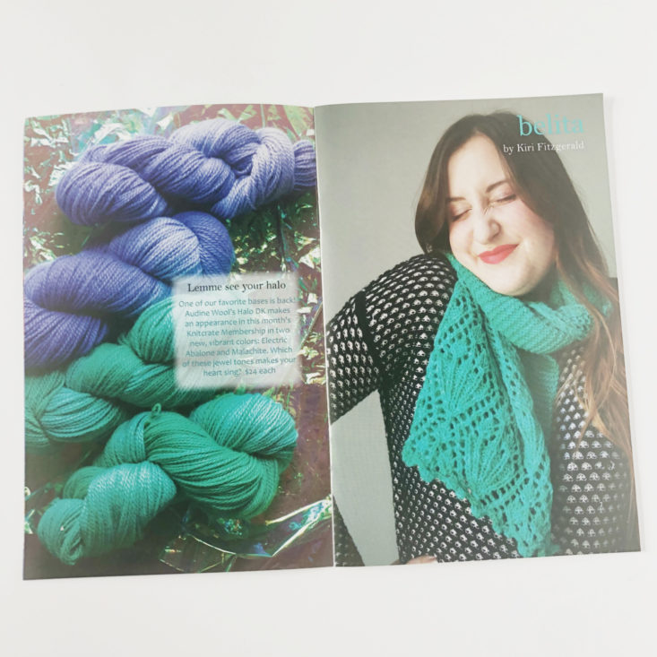 KnitCrate Membership Review February 2019 - Yarn Info Pages