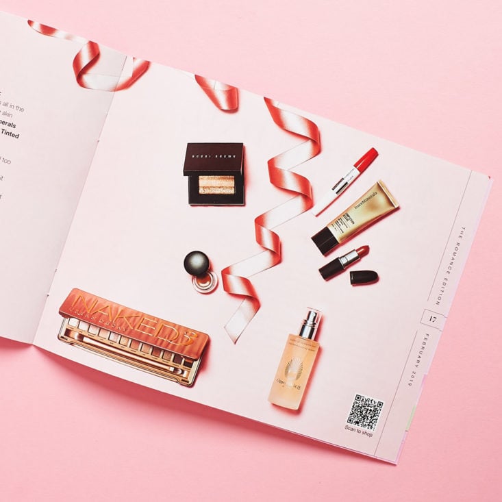 Look Fantastic February 2019 booklet products