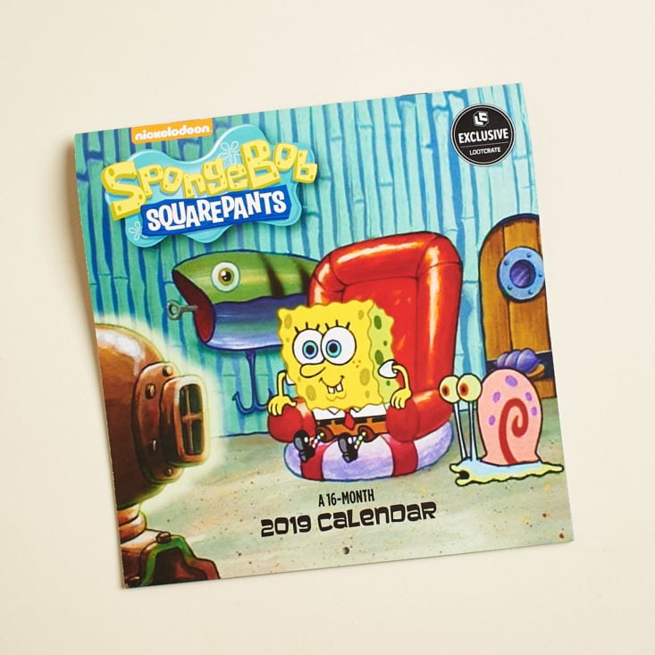 Loot Crate Binge January 2019 - SpongeBob Calendar 22