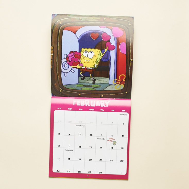 Loot Crate Binge January 2019 - SpongeBob Calendar 23
