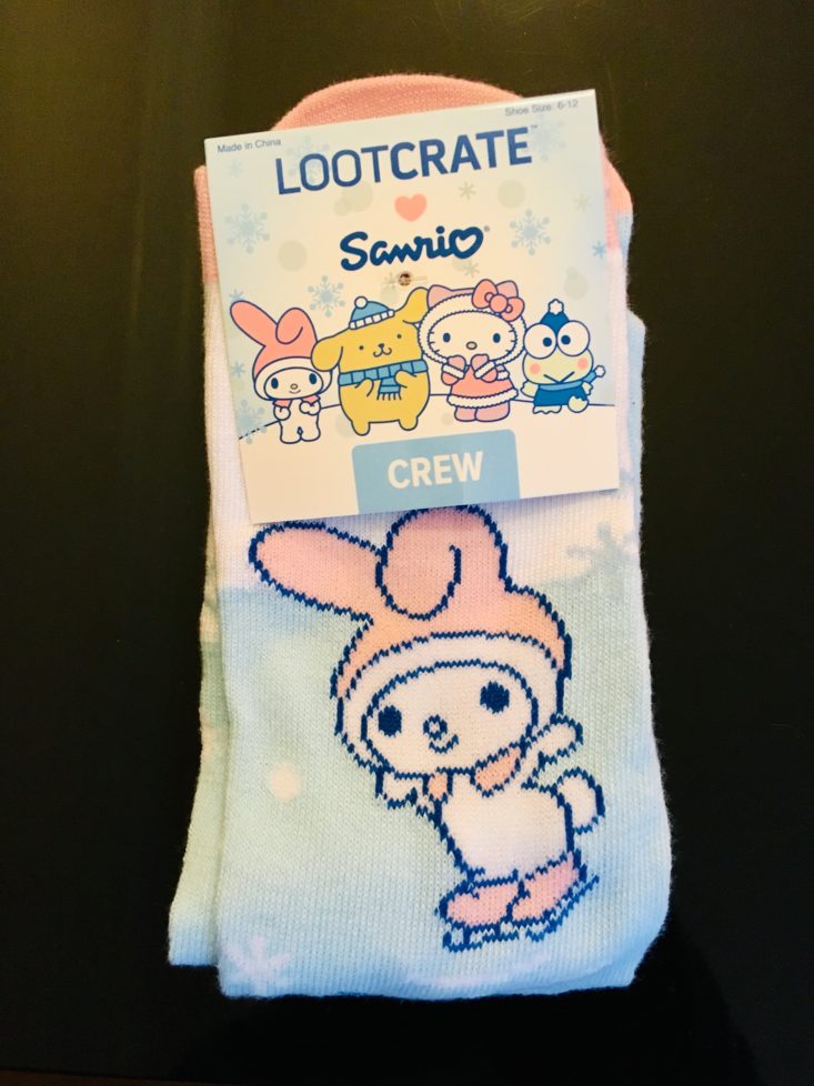 Loot Crate Sanrio Winter 2018 - Socks Folded