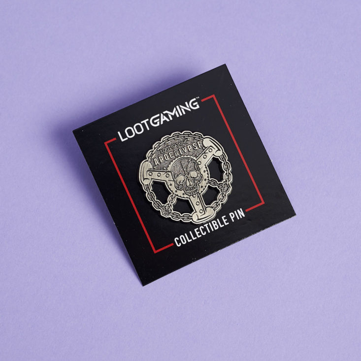 Loot Gaming Apocalypse January 2019 pin on backing