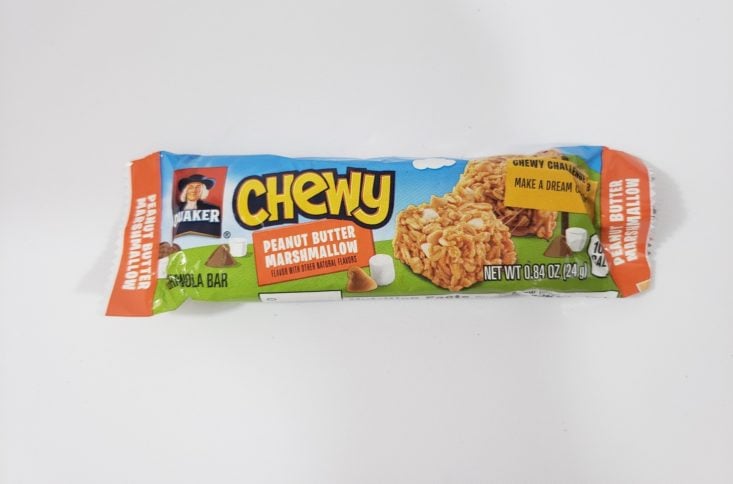 MONTHLY BOX OF FOOD AND SNACK February 2019 - Peanut Butter Marshmallow Chewy Snack Bars Top