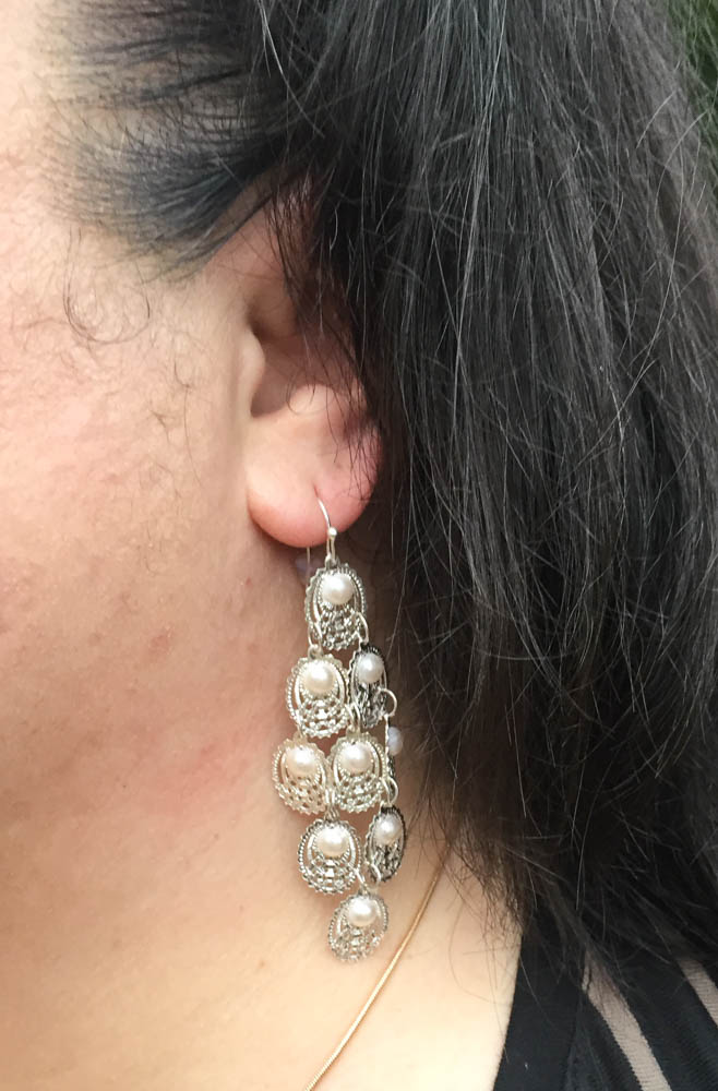 Nadine West February 2019 - Wenonah Earrings Wearing Side