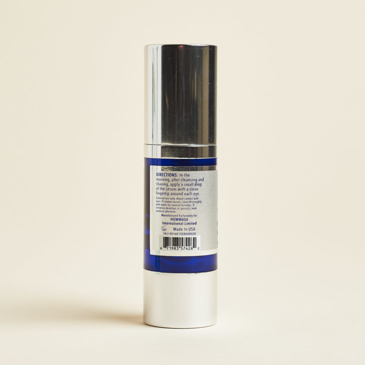 Robb Vices January 2019 hommage eye serum side