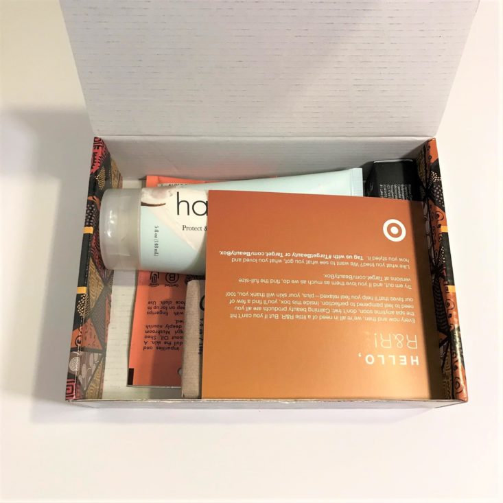 Target Beauty Box – Women’s Maxing & Relaxing February 2019- Open Box Top