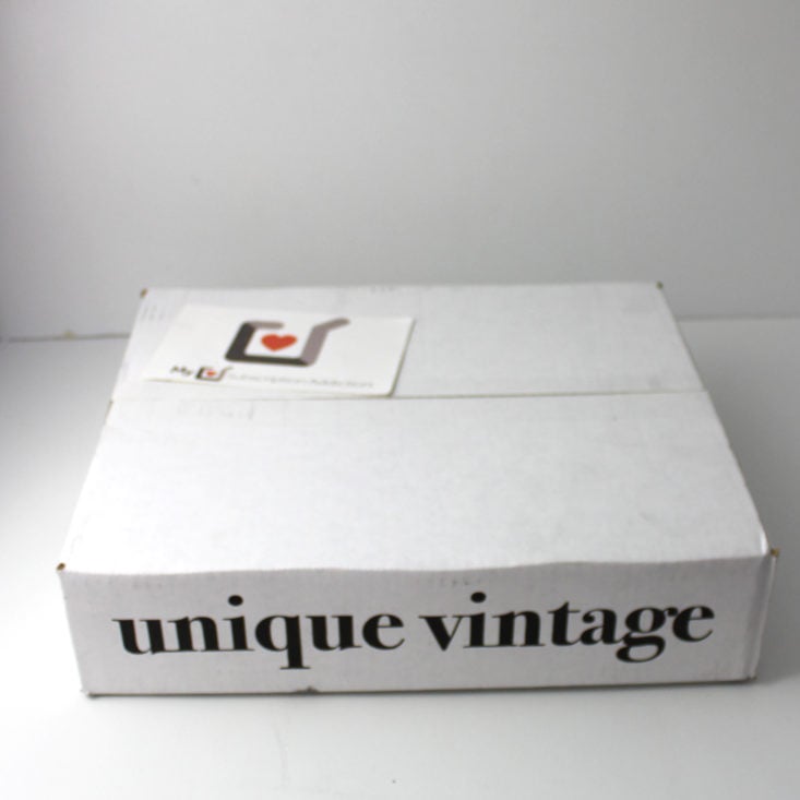 Unique Vintage Review February 2019 - Box Closed Front