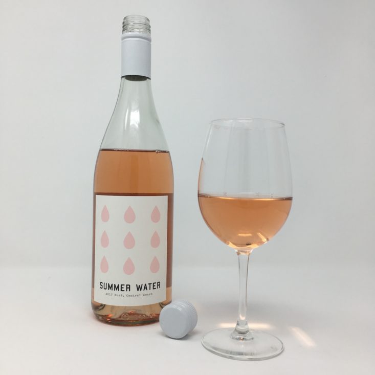 Winc Wine of the Month Review February 2019 - SUMMER WATER FULL BOTTLE + GLASS