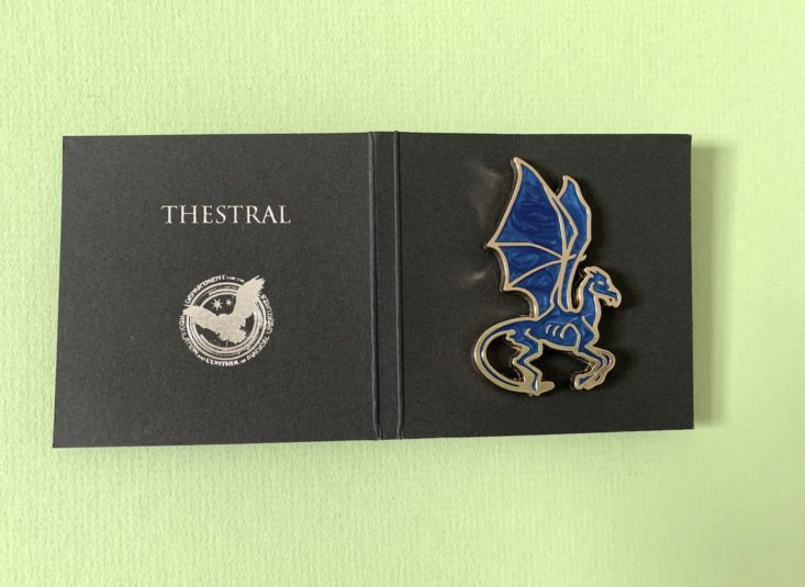 Wizarding World Crate January 2019 - Thestral Pin Open Back