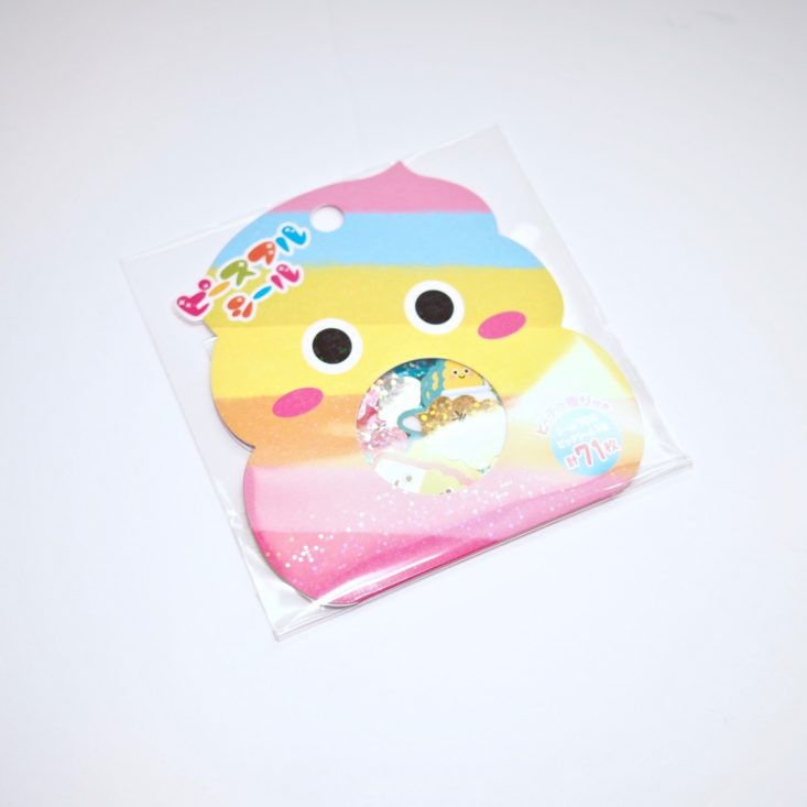 ZenPop Stationery Box January 2019 - Sparkle Poo Stickers Front