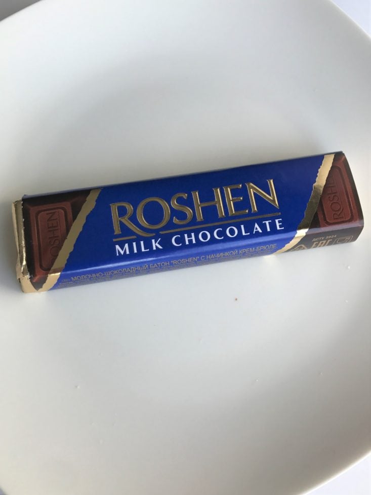 40 Universal Yums March 2019 - Roshen Cremebrulee Package
